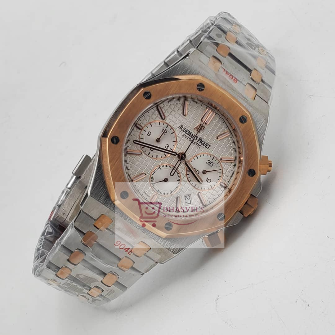 Audemars Piguet Royal Oak Two Tones Chronograph Stainless Steel Men's Watch