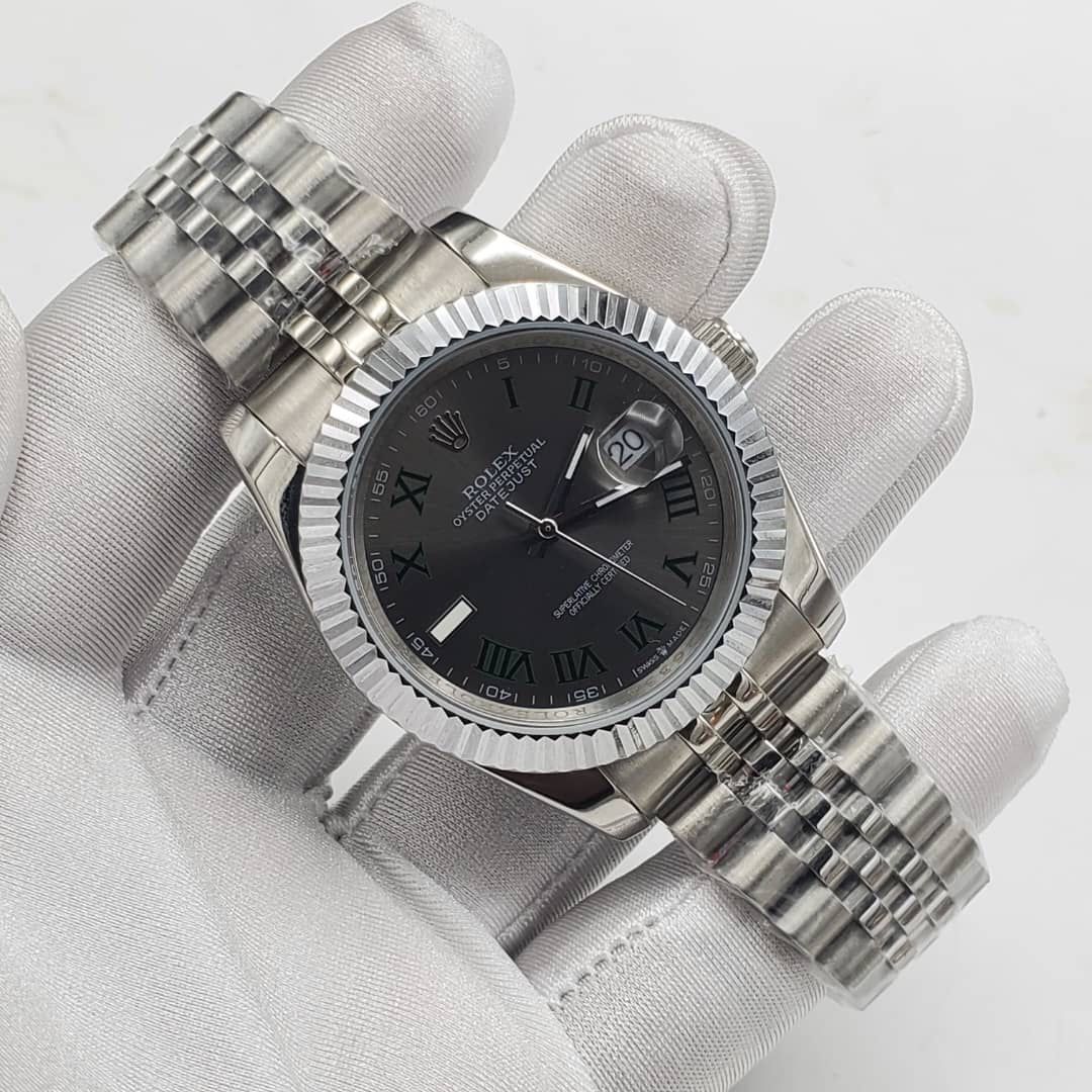 Rolex Date Just Stainless Steel Watch.