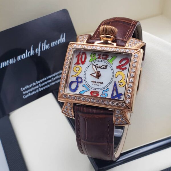 Gaga Milano Unisex Leather Watch