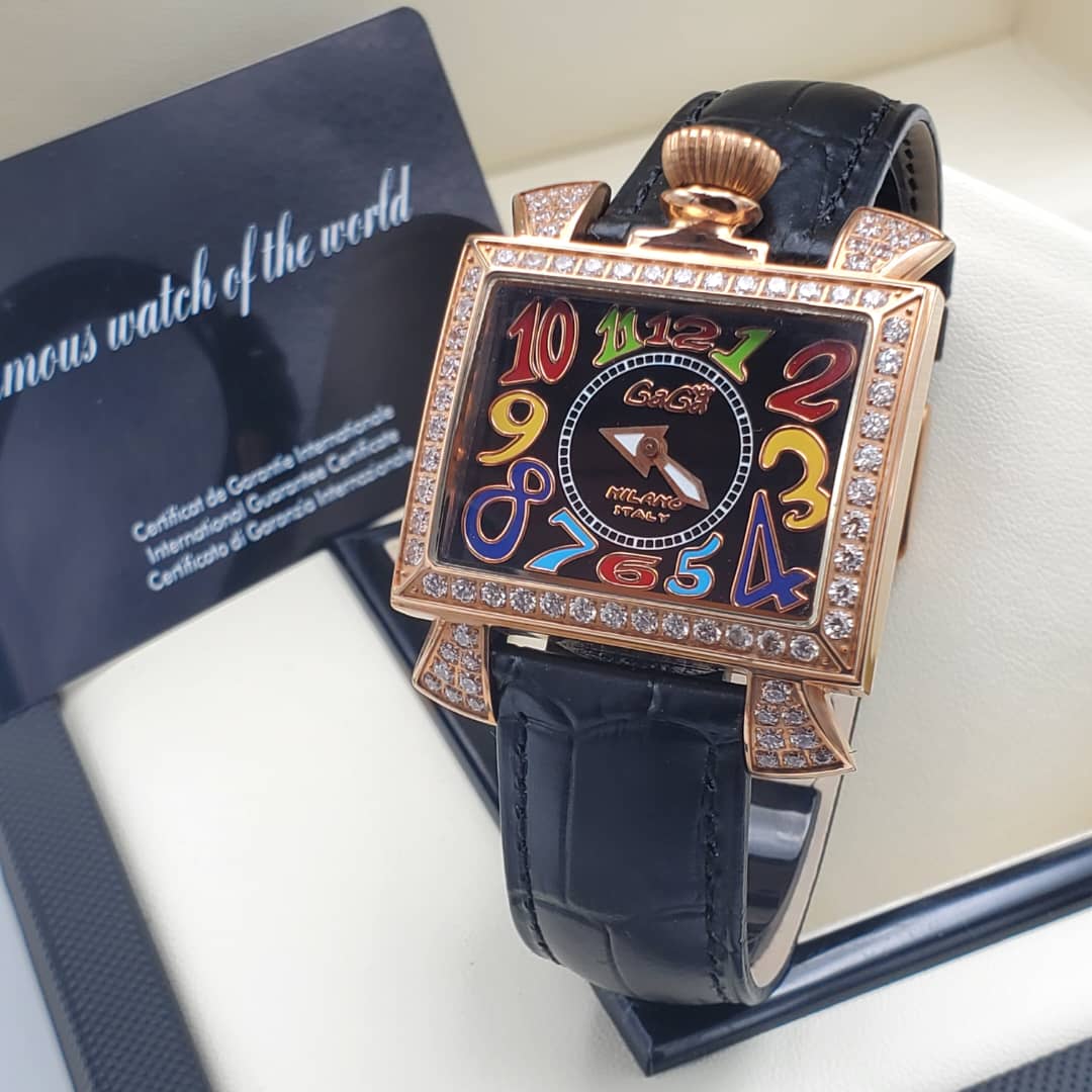 Gaga Milano Unisex Leather Watch