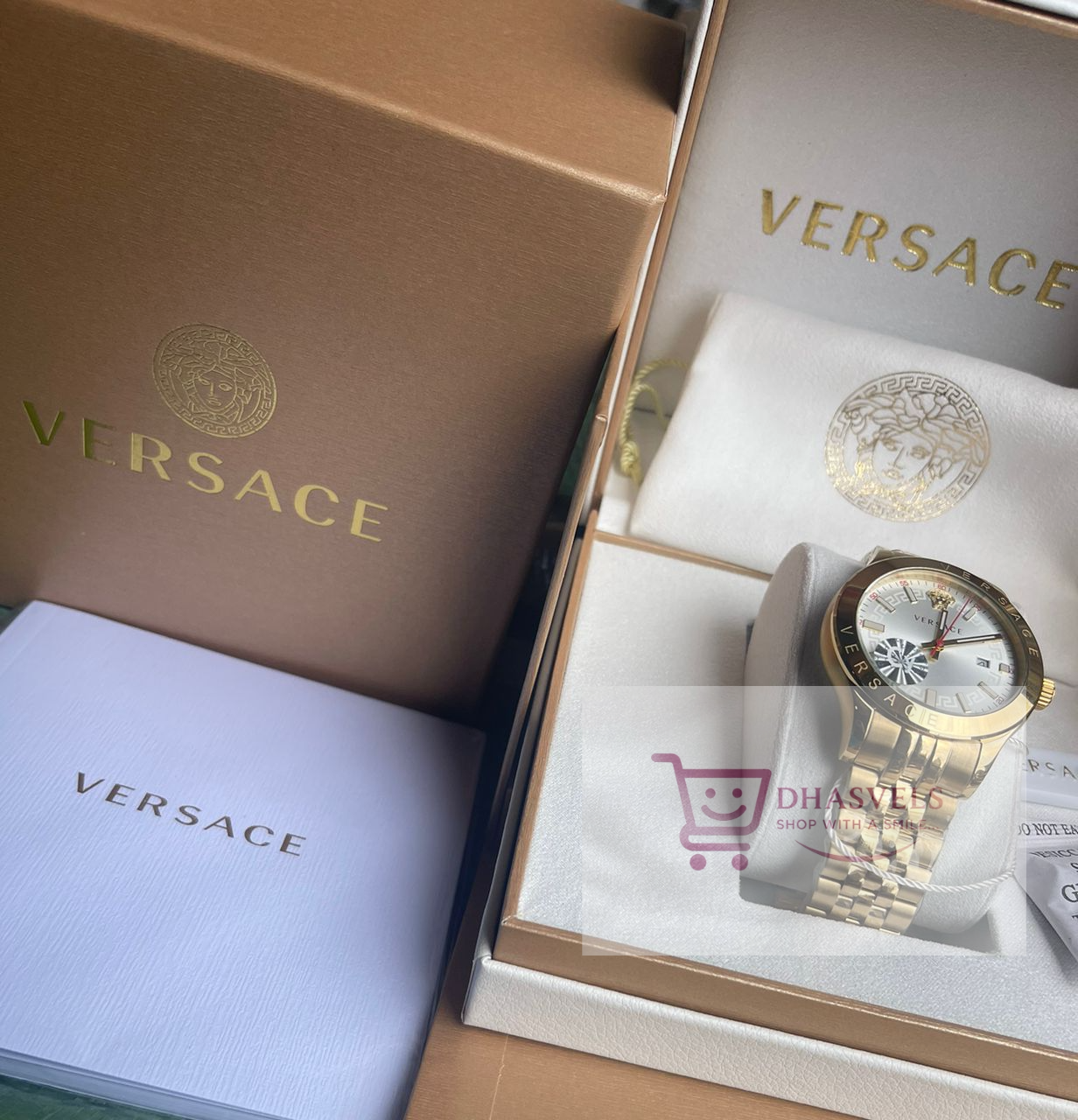 Versace Chronograph White Dial Stainless Steel Men's Watch - Image 2