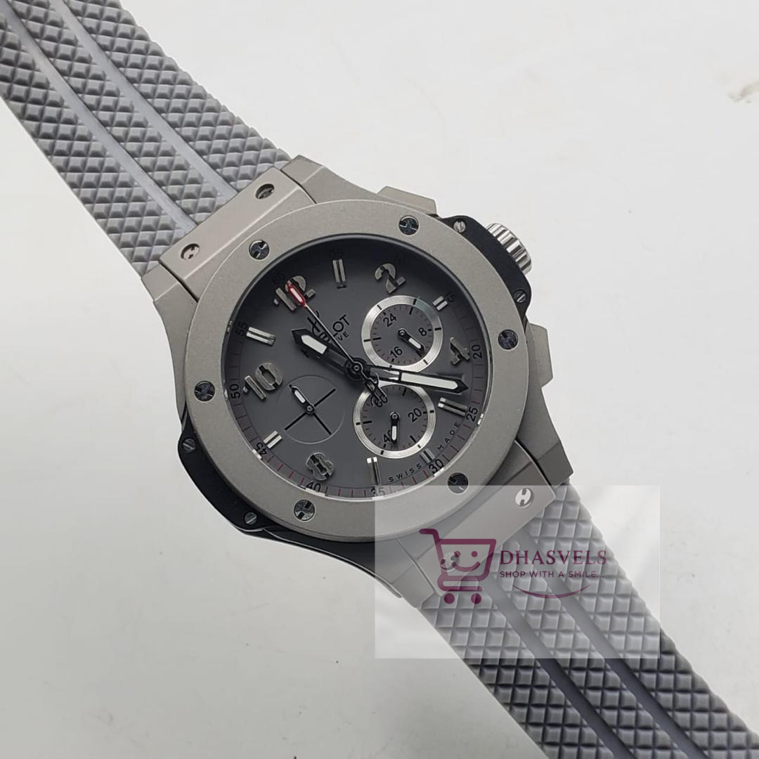Hublot Big Bang Grey Dial Silicone Men's Watch