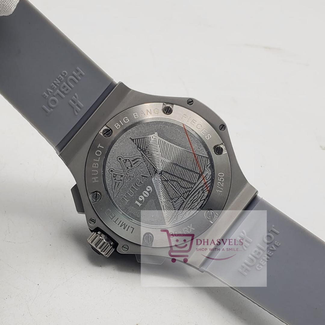 Hublot Big Bang Grey Dial Silicone Men's Watch - Image 2