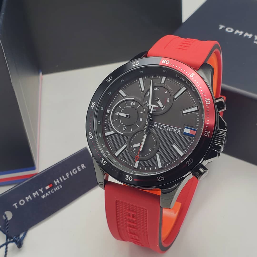 Tommy Hilfiger Sport Blue Dial Silicone Men's Watch - Image 2