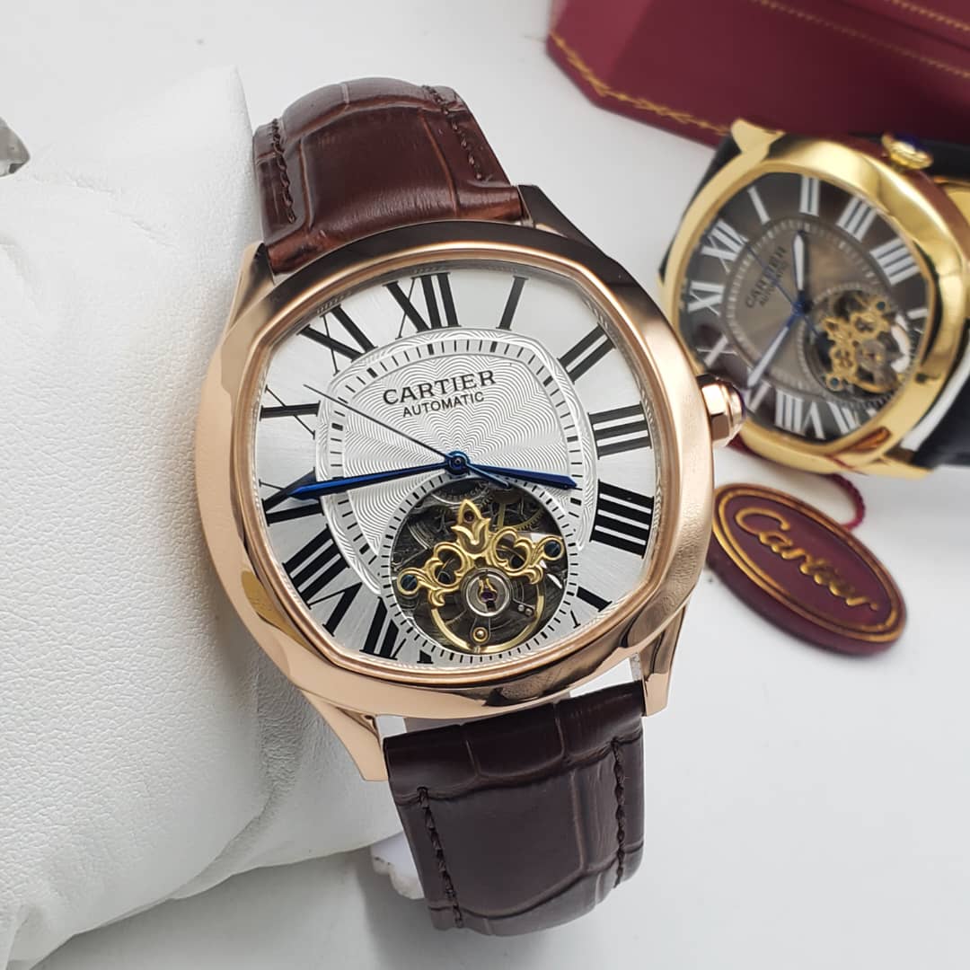 Cartier Drive De Cartier Leather Men's Watch