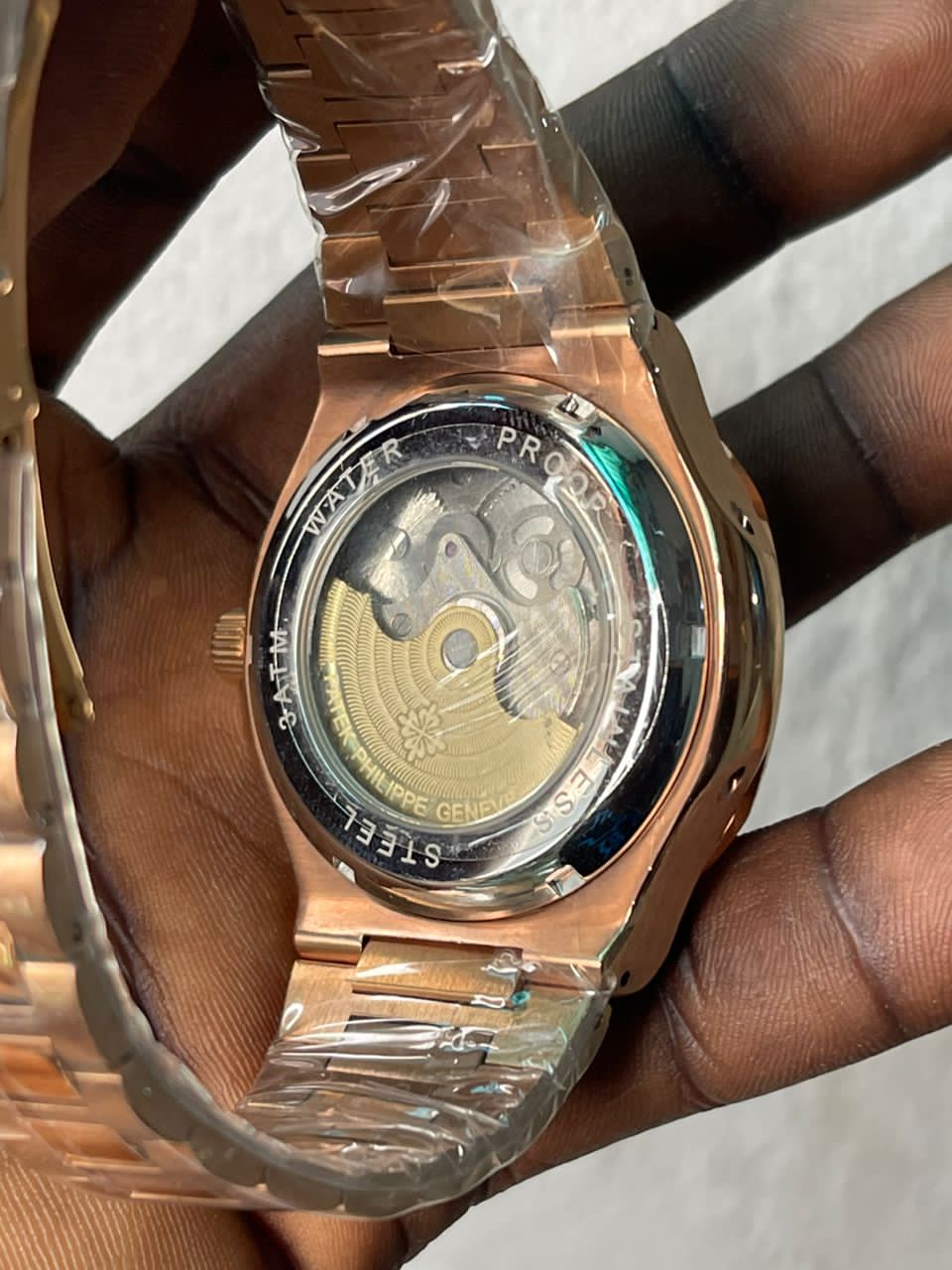 Patek Philippe Nautilus Tourbillon Skeleton Dail Stainless Steel Men's Watch - Image 3