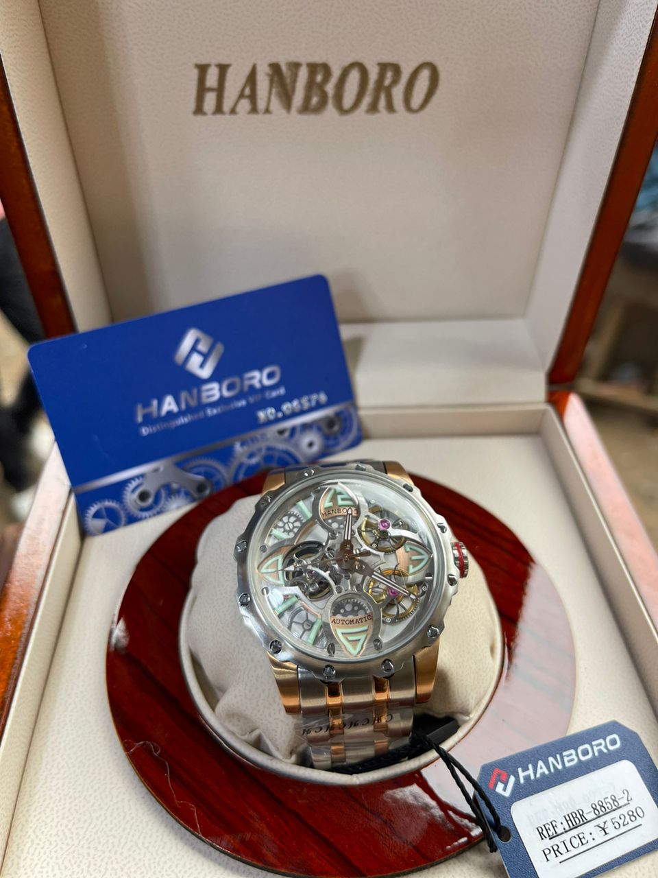 Hanboro Automatic Movement Stainless Steel Men's Watch - Image 2